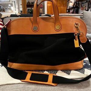 Dooney & Bourke Black and Tan Travel Bag